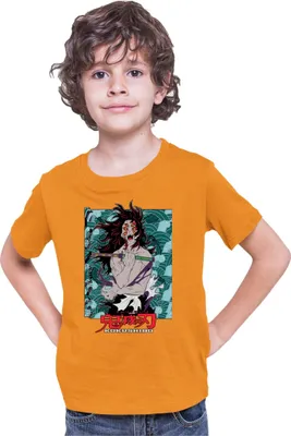 Obrázok produktu pre Detské tričko Kid Demon Anime Slayer Kimetsu No Yaiba Kokushibo 001, 7-8 Rok - 128 / Oranžová