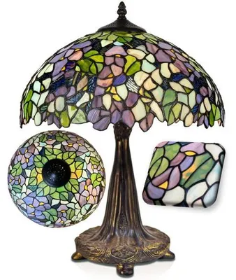 Zdjęcie produktu dla Lampa do salonu Tiffany Ø36*46 z kolekcji AMAZONIT