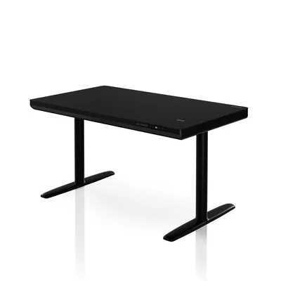 Immagine prodotto di Scrivania regolabile in altezza elettricamente, con cassetto e caricabatterie wireless Qi, colore nero, 1200 mm: ELLIS