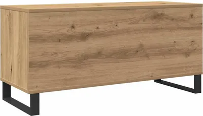 Produktbild von vidaXL Schallplattenschrank mit Regal Artisan-Eiche 100 x 38 x 48 cm