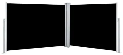 Image de vidaXL Store latéral extensible noir 120 x 1000 cm