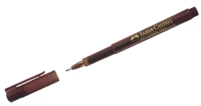 Produktbild von FABER-CASTELL Fineliner BROADPEN 1554 dunkelbraun