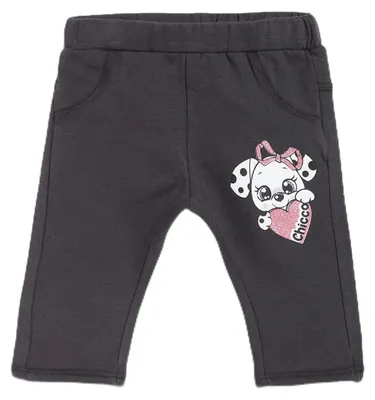 Zdjęcie produktu dla Legginsy Chicco, kolor ciemnoszary, rozmiar dla niemowląt, 3 miesiące