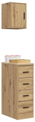 Produktbild von vidaXL Garagenschränke 2 Stk. Artisan-Eiche Holzwerkstoff
