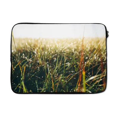 Produktbild von MuchoWow® Laptop Hülle 14 ZollRasenfläche - Pampasgras Laptoptasche - Laptoptasche - Stoßsicher - Schutzhaube