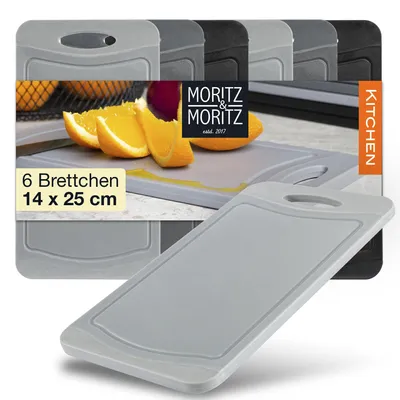 Produktbild von Moritz & Moritz Frühstücksbrettchen 6er Set 25 x 14 cm Kunststoff