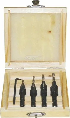 Produktbild von Stufensenker für Holzschrauben, 4-tlg.