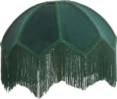 Produktbild von Light & Living - Lampenschirm Malacia - Dunkelgrün - Ø35cm - Stoffschirm für E27