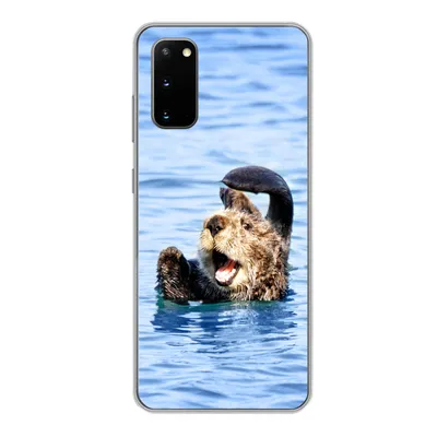 Produktbild von MuchoWow® Handyhülle Schutzhülle Hülle für Samsung Galaxy S20 Seeotter - Lustig - Wasser - Kinder - Jungen - Mädchen - Kind Silikon Softcase Handy Hülle - Bild