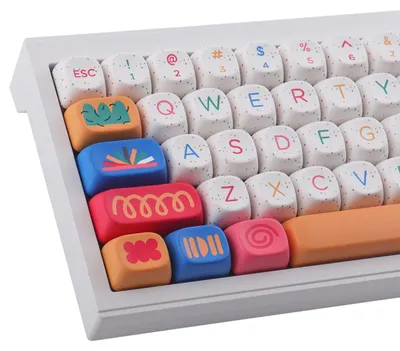 Image de Touches de clavier en PBT, 126 touches pour claviers mécaniques de gaming