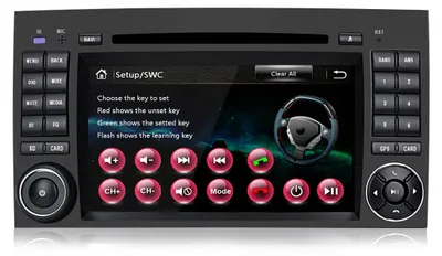 Zdjęcie produktu dla 7-calowe radio samochodowe z nawigacją GPS i Bluetooth do modeli Mercedes-Benz Sprinter/Viano/Vito/Klasa A W169/Klasa B W245 z odtwarzaczem CD