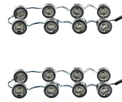 Image de Kit de feux diurnes pour l'avant du véhicule 12 V 6 W LED transparent HELLA pour IVECO, entre autres