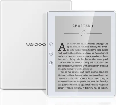 Obrázek produktu pro ZELURXX 5,8palcový čtečka elektronických knih s dotykovým displejem, pamětí 32 GB, podporou formátu PDF, 2,4G Wi-Fi, USB-C, lehká a tenká, bílá