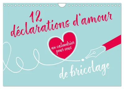 Produktbild von 12 Liebeserklärungen – Bastelkalender (Wandkalender 2027, DIN A4, Hochformat), CALVENDO Monatskalender