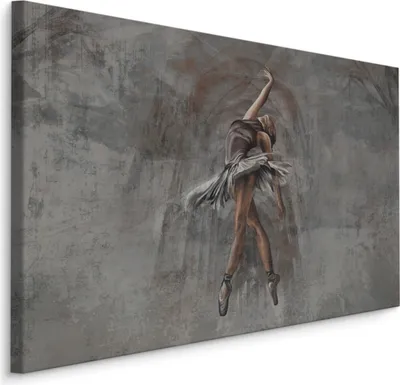 Produktbild von Muralo Leinwand Bild CANVAS BALLERINA Ballett Malerei Tanz Aquarell Abstraktion Nachbildung Br. 70 cm x Hö. 50 cm