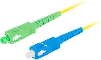 Obrázok produktu pre Lanberg SM SC/APC-SC/UPC SIMPLEX optický patchcord 3,0 mm LSZH G657A1 2 m žltý