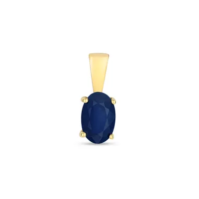 Produktbild von 9 Karat (375) Gold Damen - Anhänger mit Saphir - 11mm*4mm; TRS33969KY