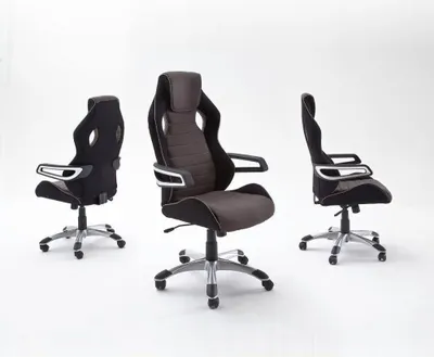 Produktbild von MCA Furniture Chefsessel Karlo, Grau, Stoff/Textil, 62536GS8