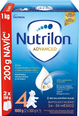 Obrázek produktu pro Nutrilon 4 Advanced batolecí mléko 1 kg, 24+
