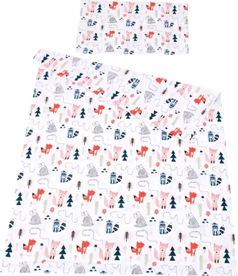 Produktbild von BABYLUX Kinderbettwäsche 2 Tlg. 90 x 120 cm Bettwäsche 118. Fuchs spuren