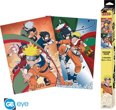 Produktbild von ABYstyle - Naruto Set 2 Chibi Posters Team 7