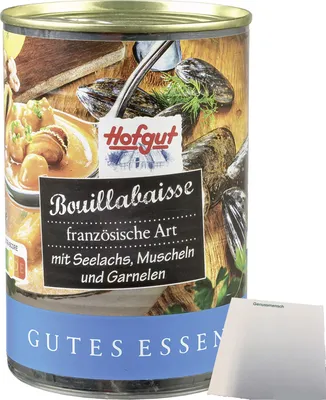 Produktbild von Hofgut Bouillabaisse (400ml Dose) + usy Block