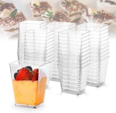 Produktbild von Famanu Dessertbecher 150 ml - 50 Stück, ohne Deckel und Löffel