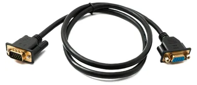 Produktbild von D Sub15 Kabel 100 cm HD VGA 15 Pin Stecker zu Buchse DB15 | System-S