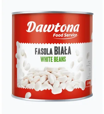 Zdjęcie produktu dla Dawtona Fasola Biała 2,6kg - Idealna do zup i sałatek