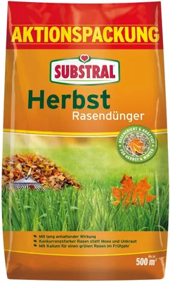 Produktbild von Substral Herbst Rasendünger, 12,5 kg Sack für 500m² 87710