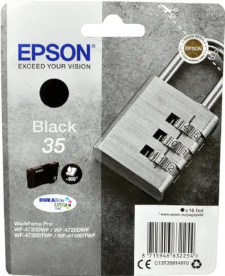 Zdjęcie produktu dla Epson C13T35814010 Original Tintenpatrone schwarz (C13T35814010,T358140,35,T3581,T35814010)