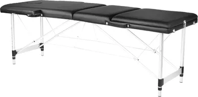 Produktbild von Klappbarer Massagesessel KOMFORT 3 Aluminium - Schwarz