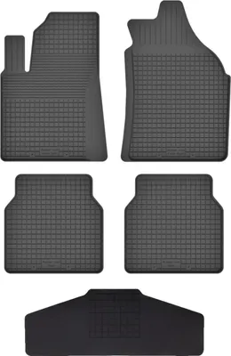 Produktbild von Gummi Fußmatten Set Für: Opel Crossland X (2017-) Gummimatten Schwarz