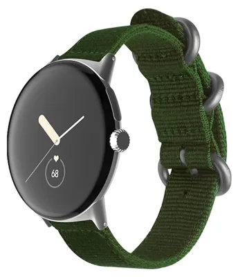 Produktbild von Smartwatch Armband Nylon Stahl-Schnalle Google Pixel Watch 4 / 3 / 2 / 1 41mm