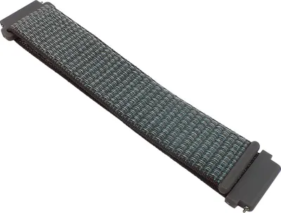 Produktbild von Herzog > Uhrenarmband 22mm grau - blau Nylon > Easy Click Federstege