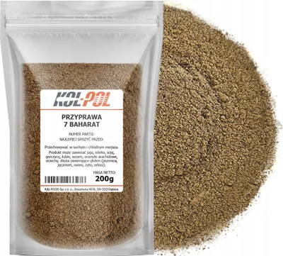 Zdjęcie produktu dla PRZYPRAWA 7 SMAKÓW BAHARAT 200g Orientalna Aromatyczna mieszanka Kol-Pol