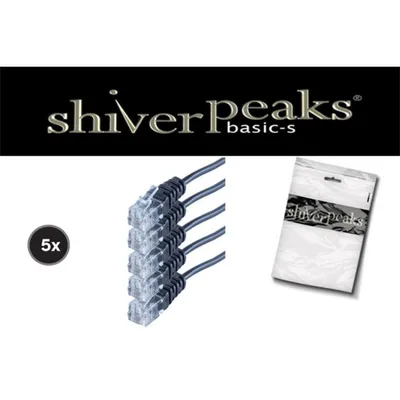 Produktbild von shiverpeaks BS70084-0.6-SET5, 0,6 m, RJ-11, RJ-11, Schwarz, Männlich, Männlich