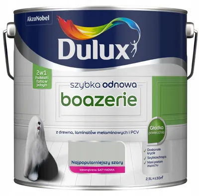 Produktbild von Boazerie- & Wandpaneel-Farbe Innen, Grau Satin, wasserbasiert, ohne Grundierung, 2,5 L