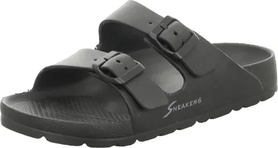 Produktbild von Sneakers Damen-Badepantolette Schwarz, Farbe:schwarz, EU Größe:40