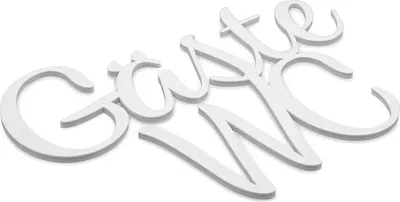 Produktbild von Zwayve Gäste WC Türschild Toiletten Klo 3D Schriftzüge Gästetoilette Toilettenschild Selbstklebend Weiß