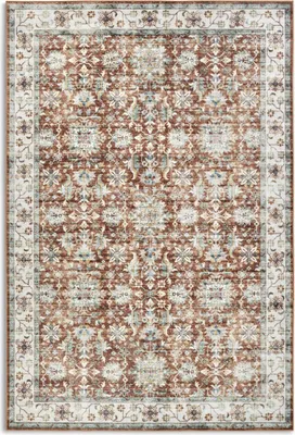 Zdjęcie produktu dla Dywan orientalny do salonu 120x160cm, czerwono kremowy płasko tkany