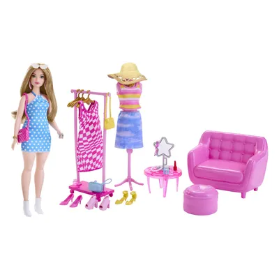 Produktbild von Barbie Stylistin und Kleiderschrank (Puppe & Accy)