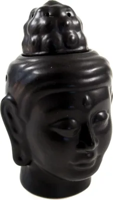 Produktbild von Duftlampe in Buddhaform - Buddha 3 Schwarz, Keramik, 15*10*10 cm, Duftlampen & Öllampen