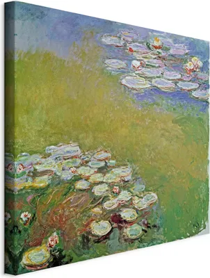 Obrázek produktu pro Obraz z netkaného plátna - Lekníny (Claude Monet) 70x70 cm Reprodukce l-F-15005-b-a