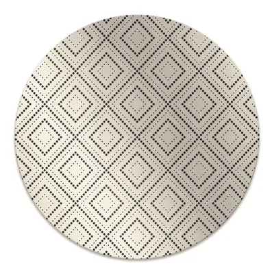 Produktbild von Rundmatte - Stuhlunterlage Bürostuhlunterlage - Rund Ø 100 cm - Bodenmatte - Fußmatte - Geometrisches Muster