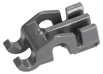 Inleglager für Geschirrkorb, 34x18x15 mm, Kunststoff, grau