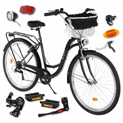 Produktbild von Damenfahrrad Davi Emma 28", 7 Gänge, 160-185 cm, Schwarz