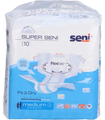 Produktbild von Seni Super Medium Windeln für Erwachsene, 10 St
