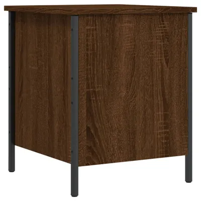 Image de Banc avec espace de rangement Chêne brun 40x42,5x50 cm Matériau dérivé du bois