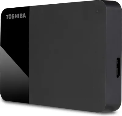 Produktbild von Toshiba Canvio Ready, 4 TB, 2.5", 2.0/3.2 Gen 1 (3.1 Gen 1), Schwarz
